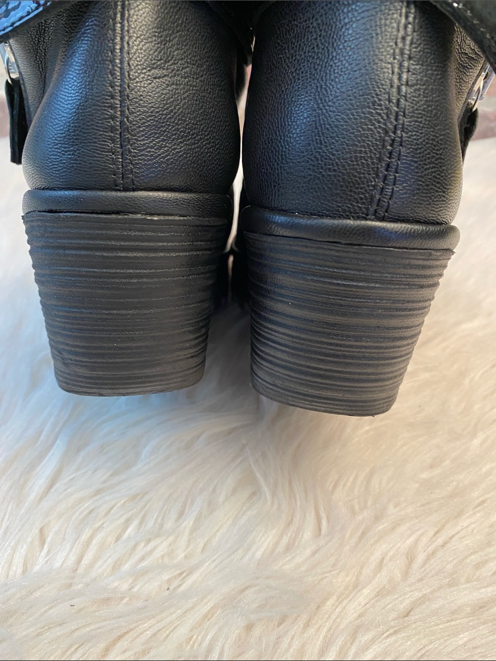 Fly London Yoxi Black Leather Wedge Ankle Booties, Size 38/7-7.5 - Picture 10 of 17